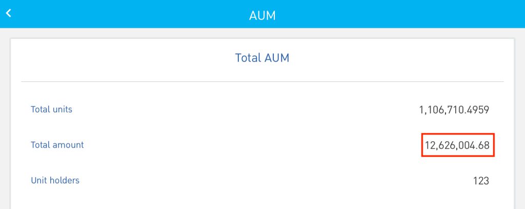 AUM มูลค่าพอร์ตการลงทุนลูกค้า พงศ์ภวัน เศรษฐ์ธนันท์ 